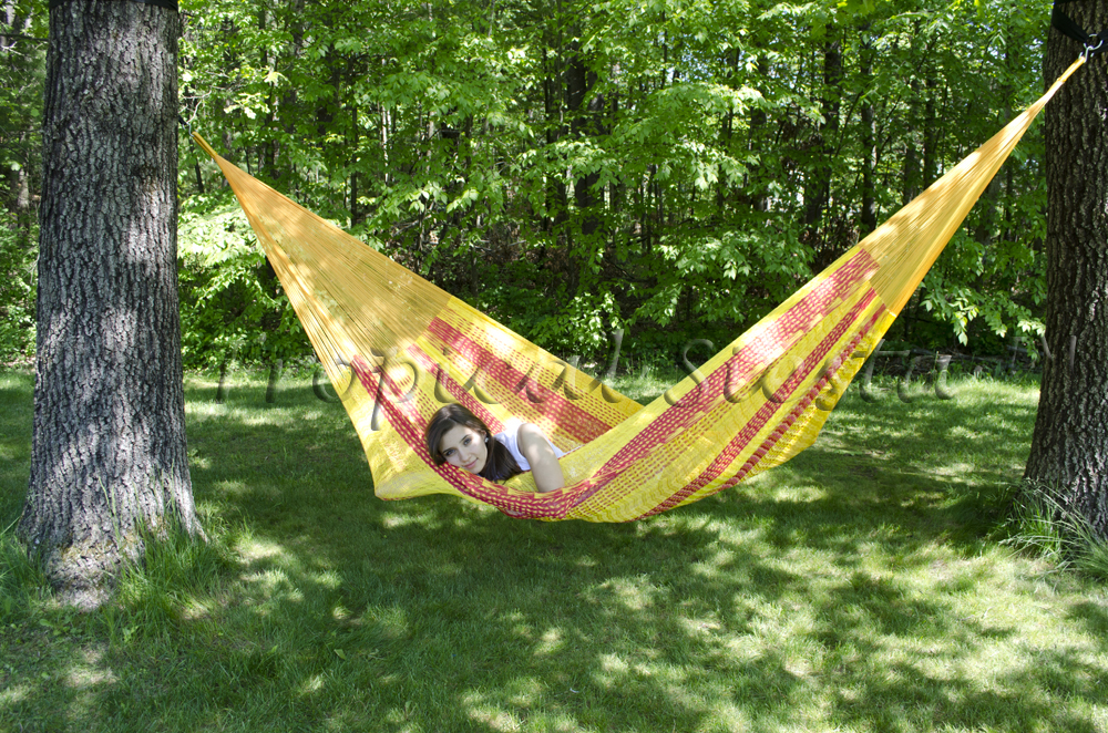 New Nylon Jumbo Mexican Hammocks | XXXL Breezy Point® Mayan Hammock Outdoors