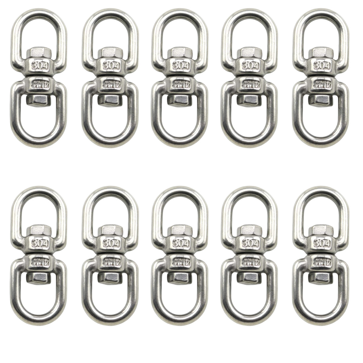 Eye to Eye Swivel Ring Dismounting Ring Connector Hardware Double Ended Swivel