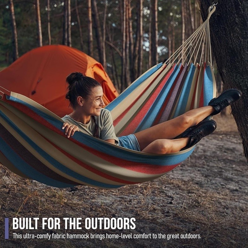 Extra Long Brazilian Hammock Double Indoor Outdoor Durable Hanging Bed 450Lbs US