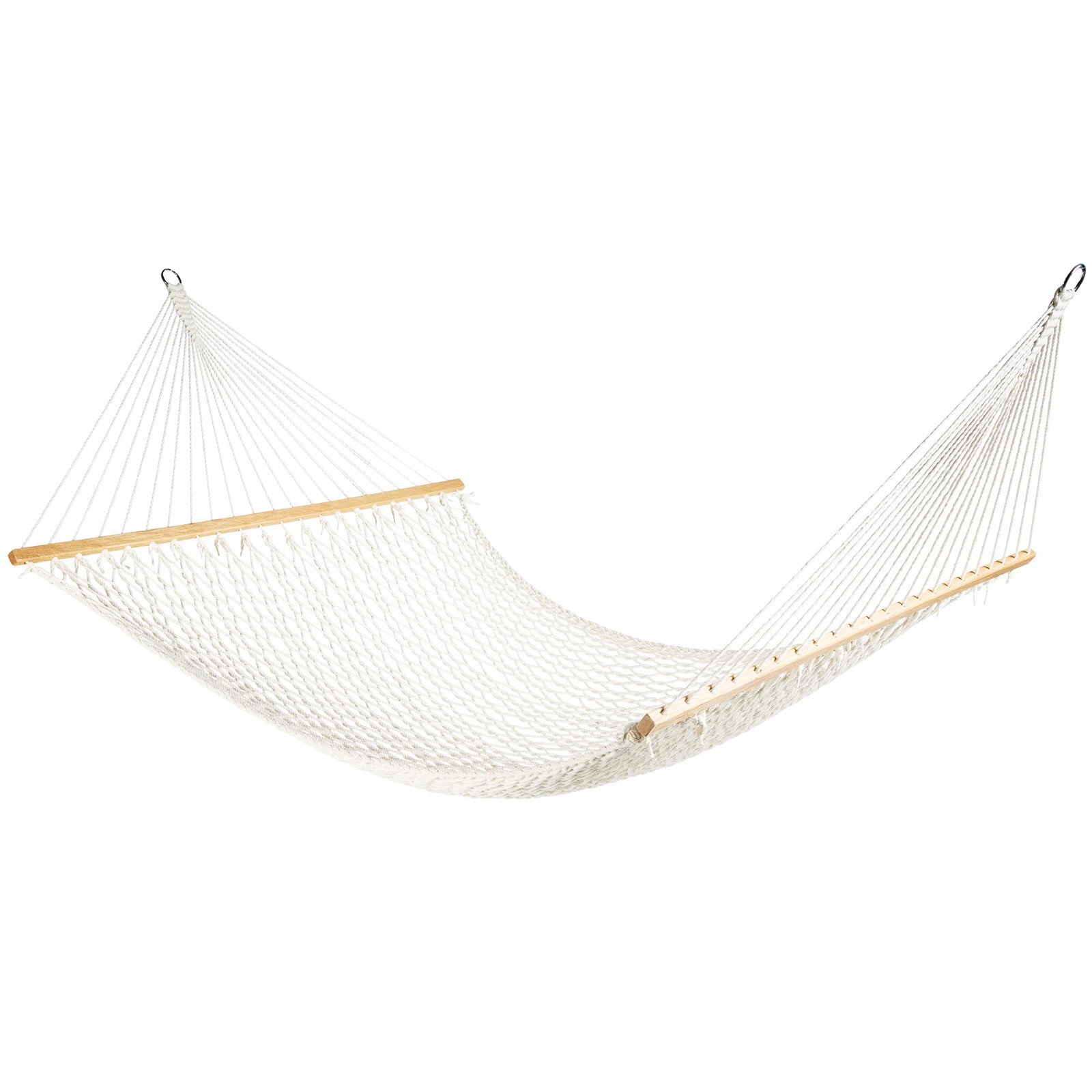 Bliss Hammocks Classic 2-Person Cotton Rope Hammock w/ Spreader, 80×60, Natural