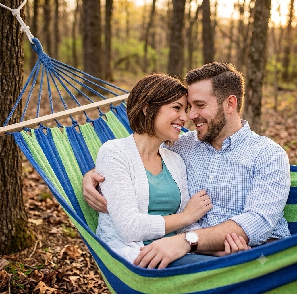 Canvas Hammock Heavy Duty 2 Person 102″ x 56” Camping Patio Swing Chair