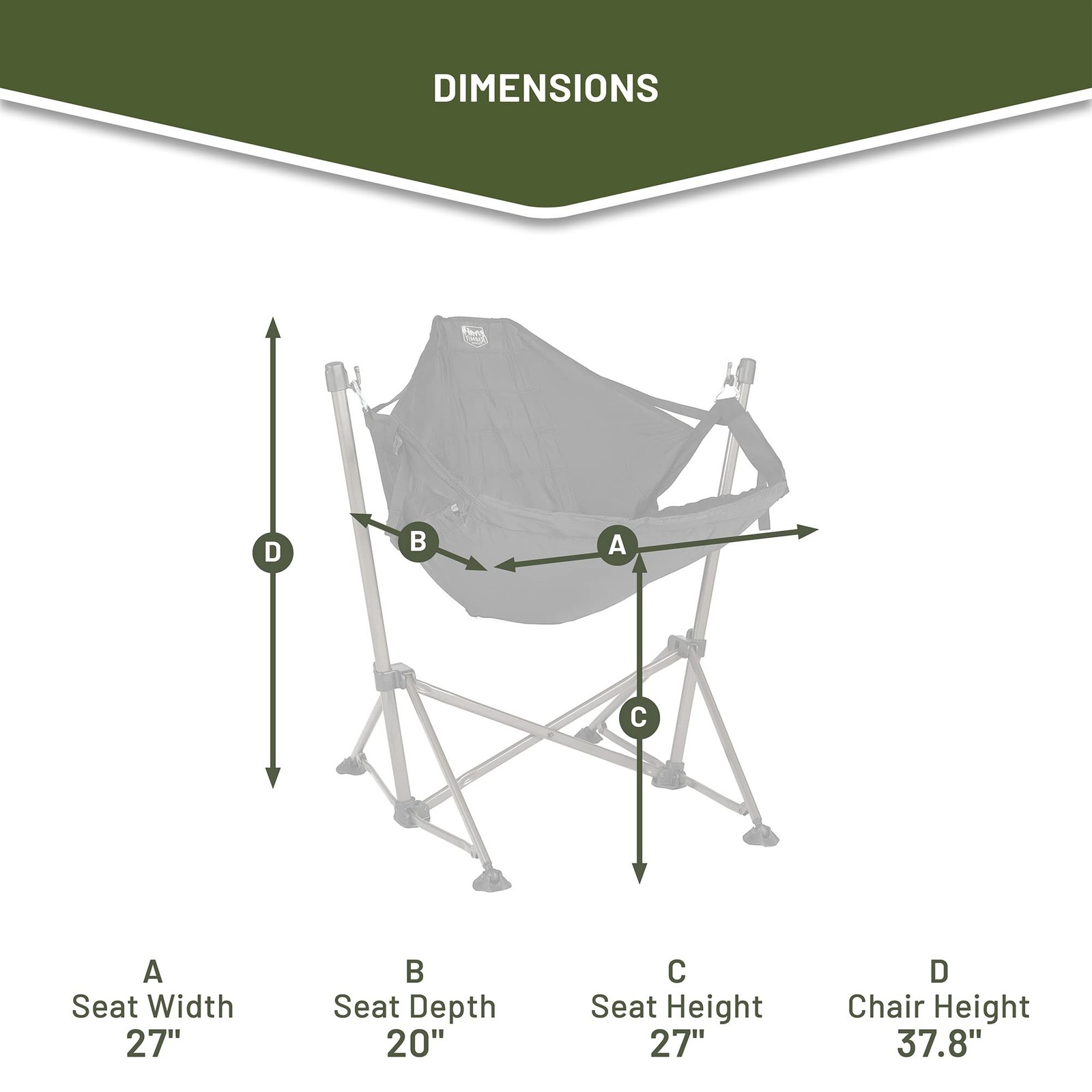 Portable Hammock Camping Chair, Padded Folding Swing Hammock Chair with Stand…