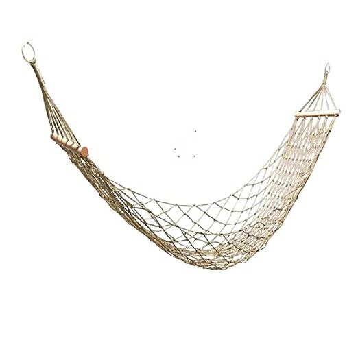 Cotton Rope Hammocks with Wood Spreader,Traditional Hand Woven Children