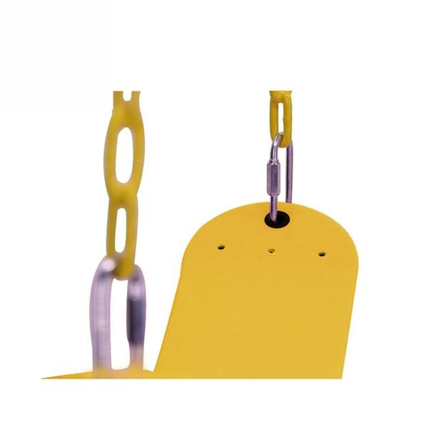 1-4PCS Playground Swing Seat, Heavy Duty Chain Plastic Coated, Birthday Gift Set