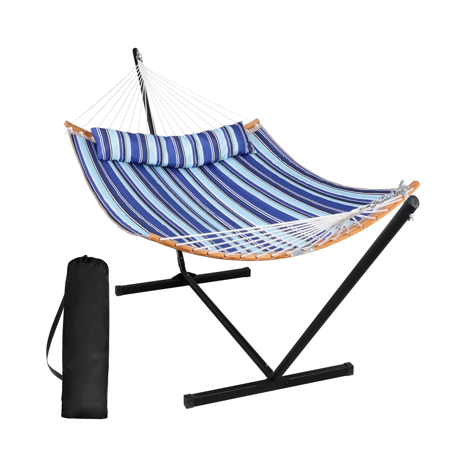 SUNCREAT Double Hammock with Stand Included, Portable Hammock with Stand and …