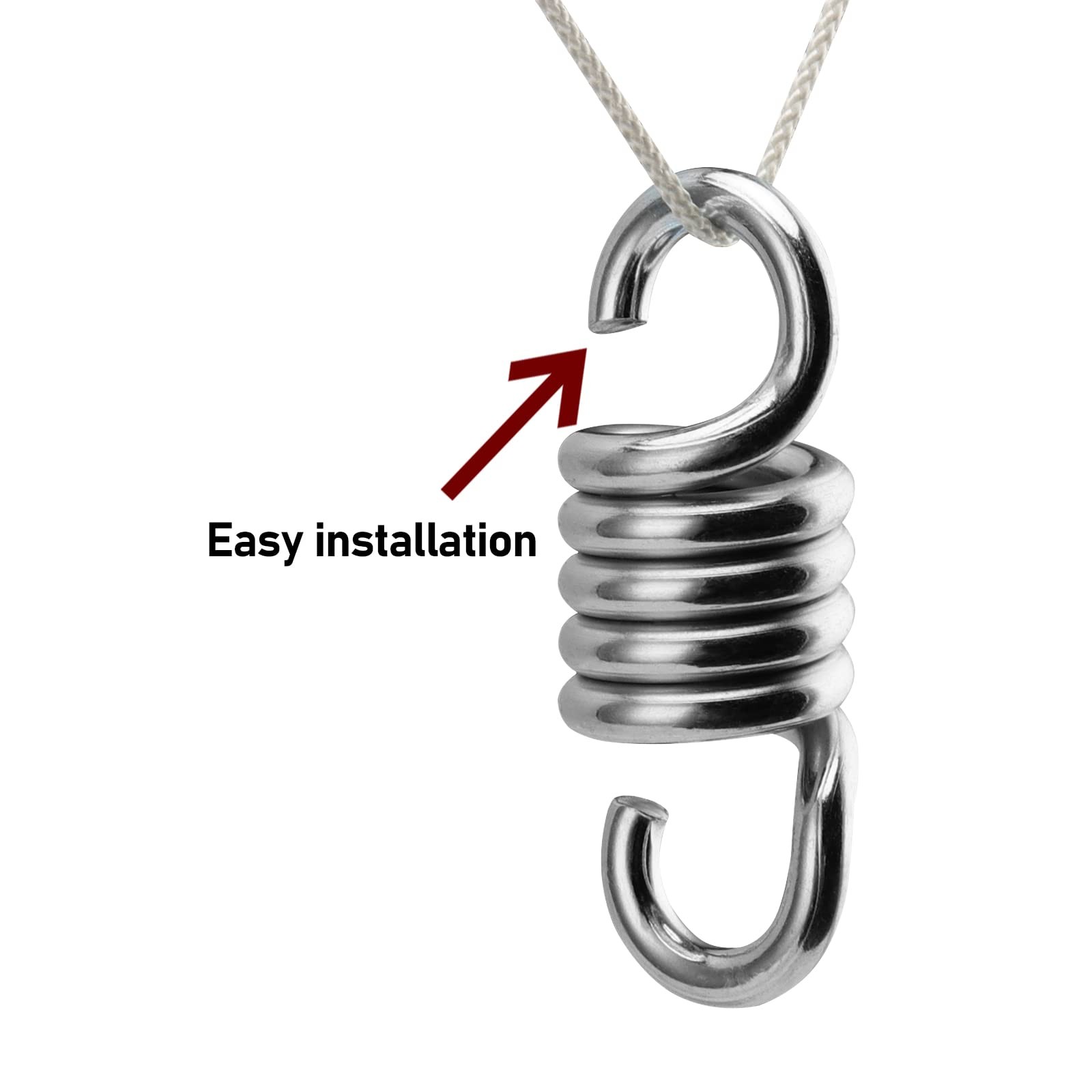 4 PCS 4 Inch 700Lbs Capacity Hammock Chair Spring Heavy Duty Porch Swing