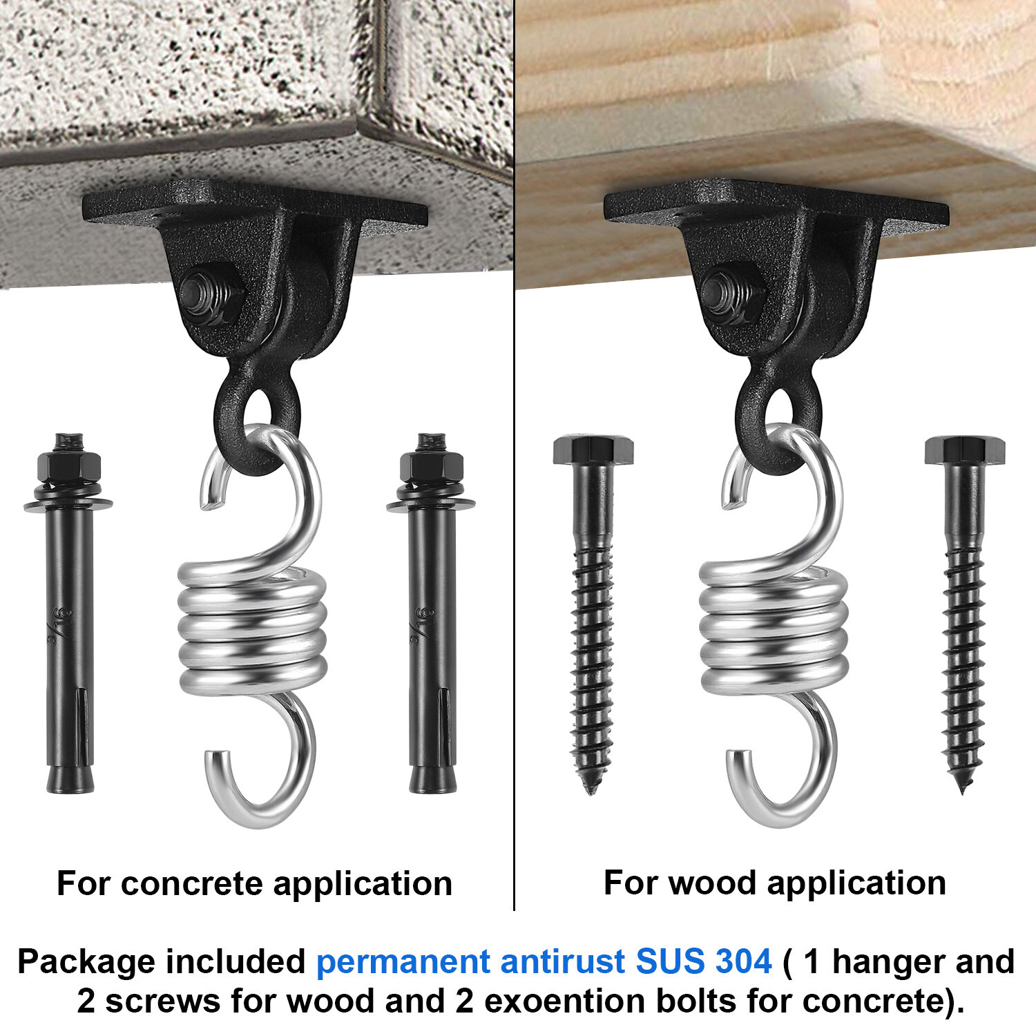 360 Smooth Swing Swivel Spinner Kglobal Swivel Hook for Wooden Sets，tire Swing