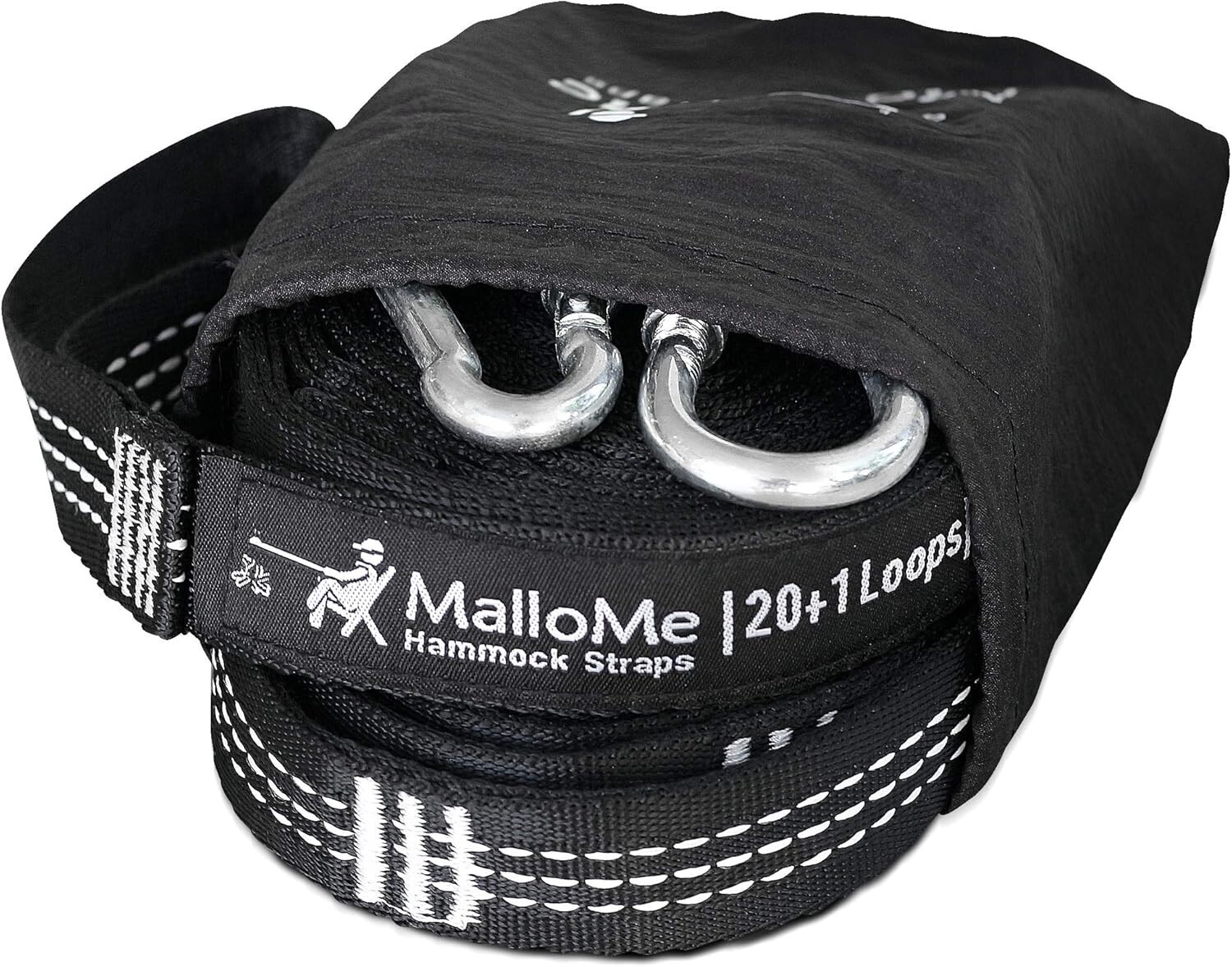 Effortless Setup XL Hammock Straps – 12 Feet Long, Includes 2 Carabiners