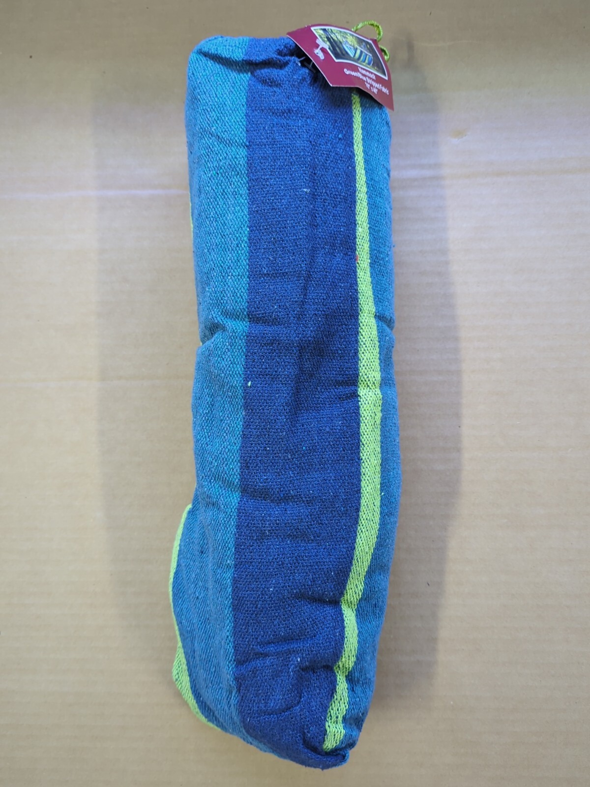 Stripped Fabric Hammock in a Bag with Spreader Bar, Multicolored, 78.7×39.3
