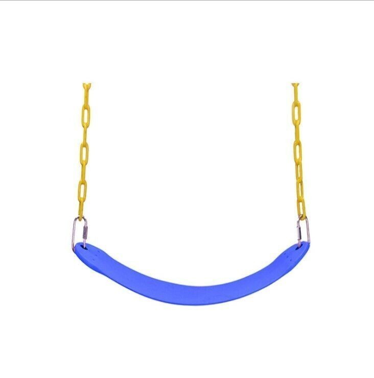 1-4PCS Playground Swing Seat, Heavy Duty Chain Plastic Coated, Birthday Gift Set