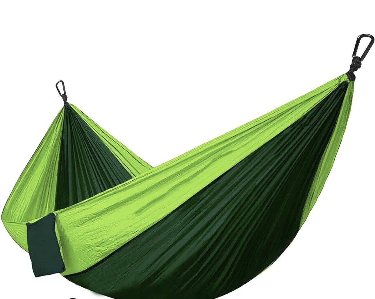 Tyouki Hammock Camping Double Lightweight Nylon Portable 2 Person Outdoor Green