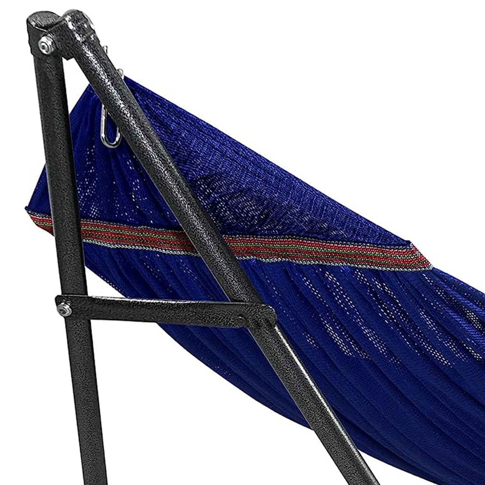 Tranquillo 116″ Double Hammock w/Adjustable Stand & Bag, Blue (For Parts)