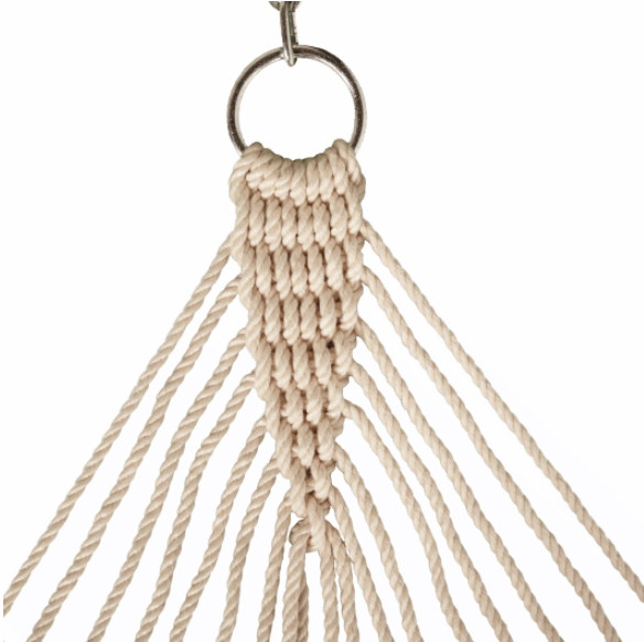 Pawley’s Island DURACORD Large Rope Hammock 13ft x 55in Oatmeal 450lb Outdoor