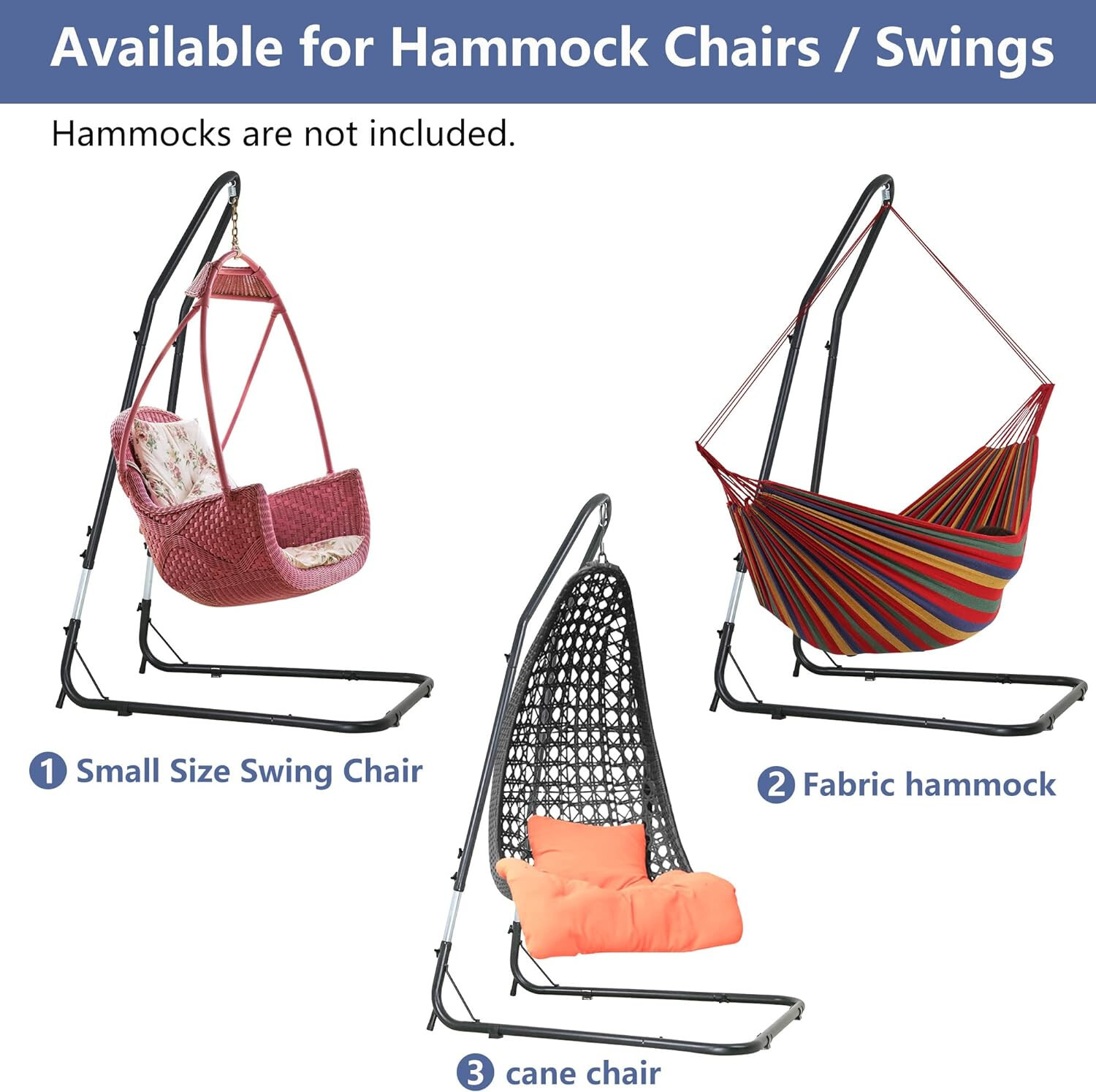Stand Only-Hammock Chair Stands Hanging Hammock Stands Adjustable Height