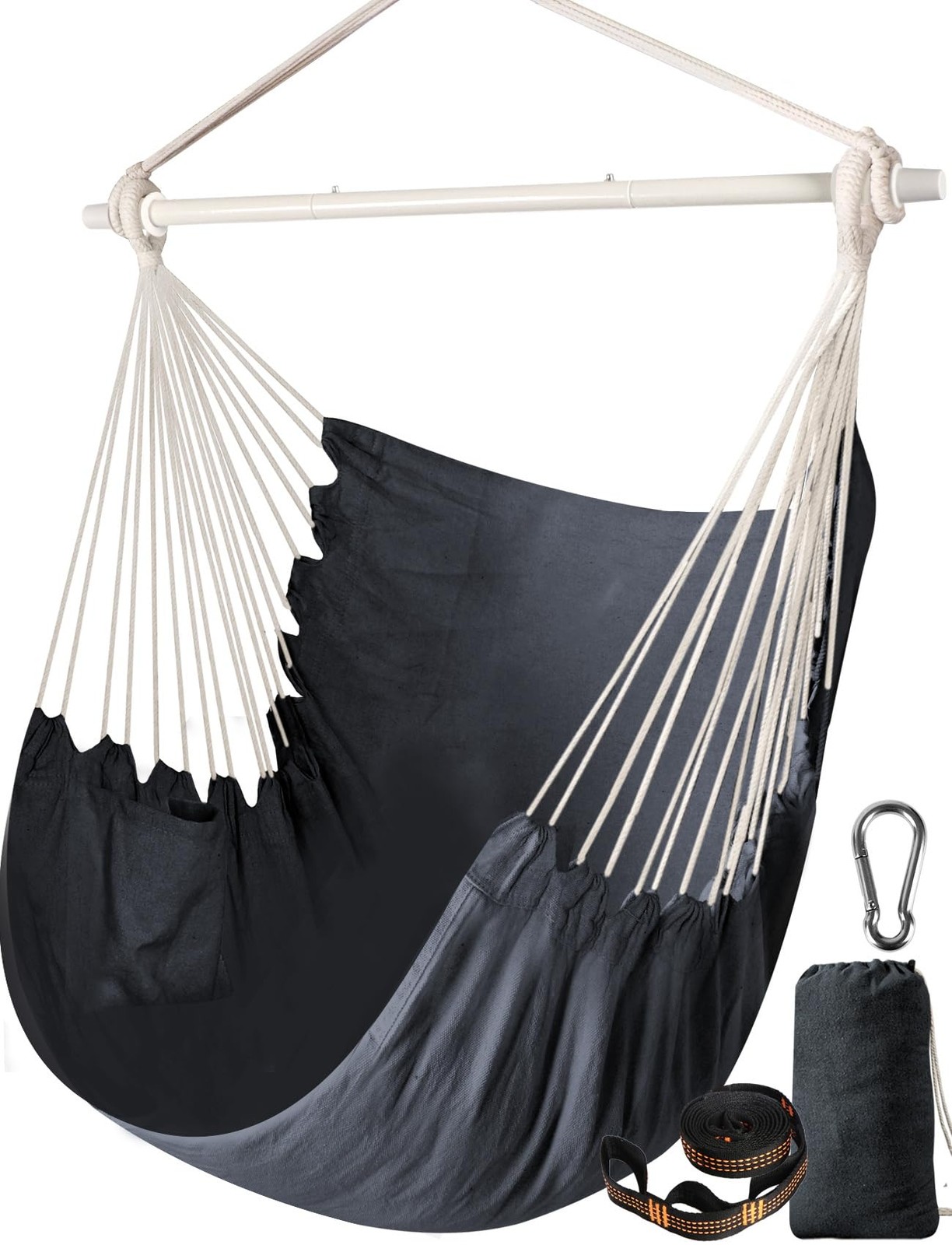 Hammock Chair Swing Strong Metal Collapsible Portable Max 500 Lbs Comfy Seat Pat