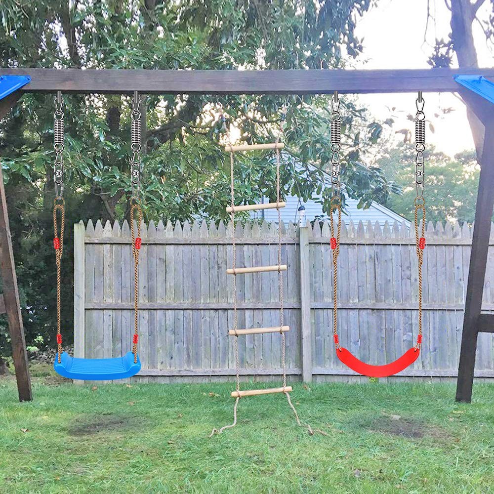 Hammock Chair Hanging Kit Swing Spring Hardware, Heavy Duty Suspension Swivel…