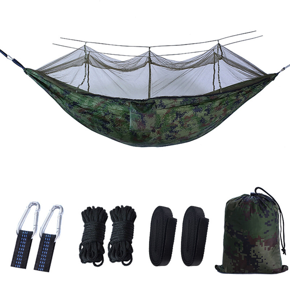 Camping Hammock Tent with Mosquito Net Portable Sleeping Hammock Hanging Bed