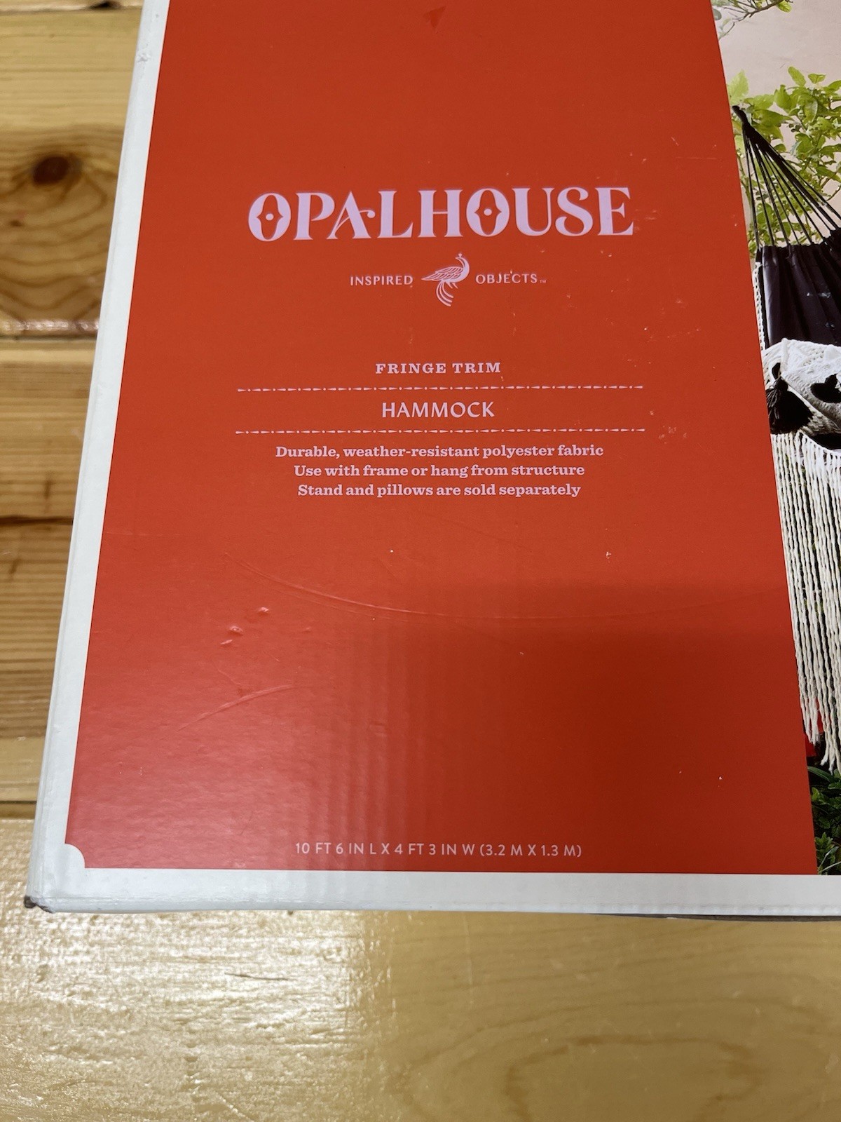 Opalhouse Fringe Trim Hammock – Black & White New in Box