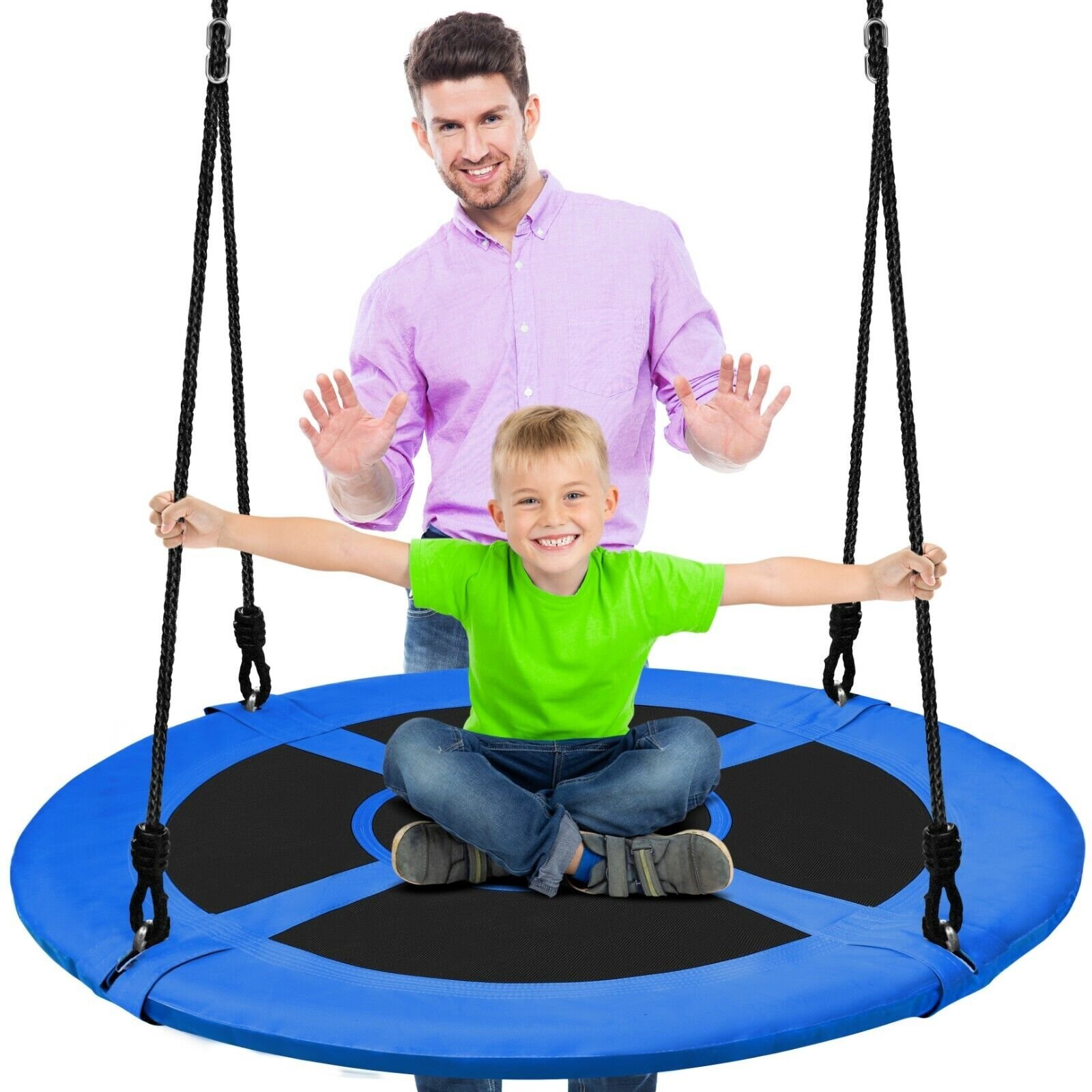 SWING Rope Hammock – 600 lb Capacity, Easy-to-Assemble – Indoor & Outdoor
