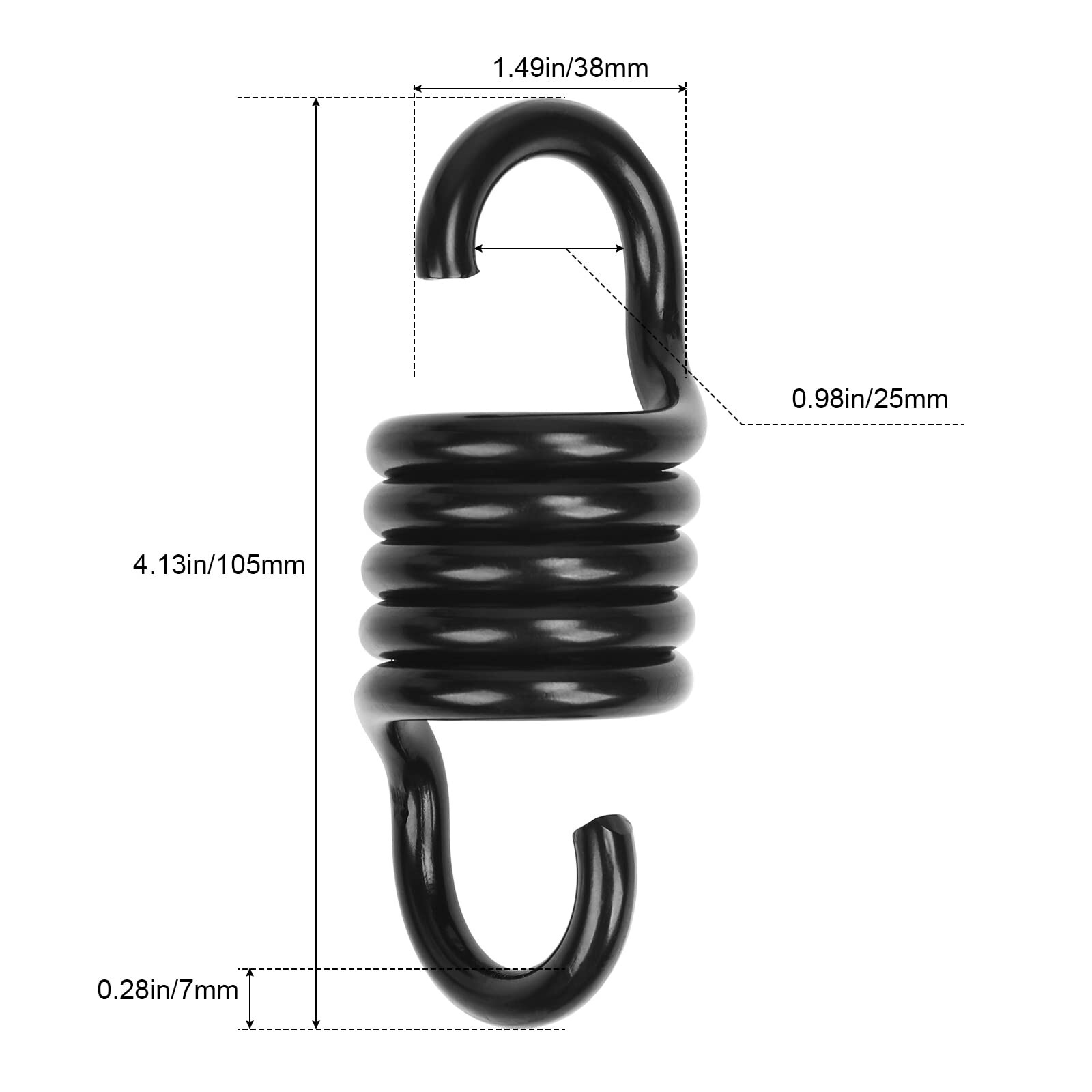 Hammock Spring Swing Hammoch Springs for Hanging Porch Chair 550lbs Weight Ca…