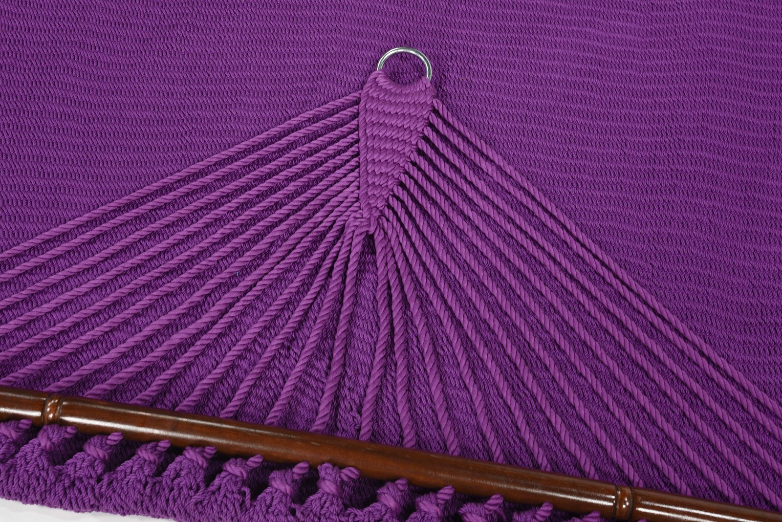 Jumbo Caribbean Hammock Purple and Wood Arc Hammock Stand