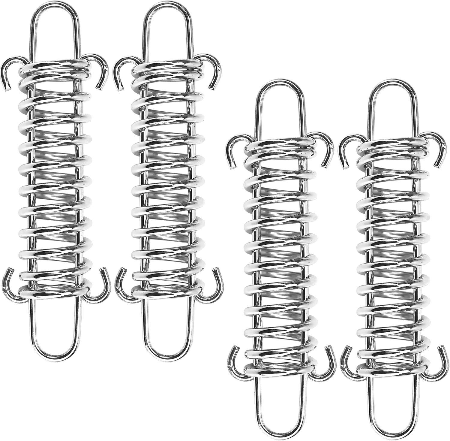 4PCS Tension Porch Spring Tent Swing Buckle Hook Set Stainless Steel Heavy Duty