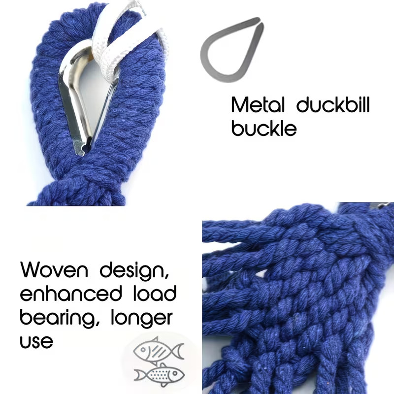 2 Person Double Camping Hammock Chair Bed Outdoor Hanging Swing Sleeping Garden