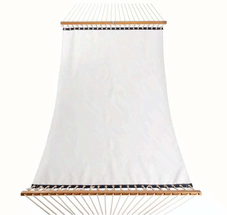 Pawley’s Island Large DuraCord Rope Hammock 13ft Sunbrella White 450lb USA