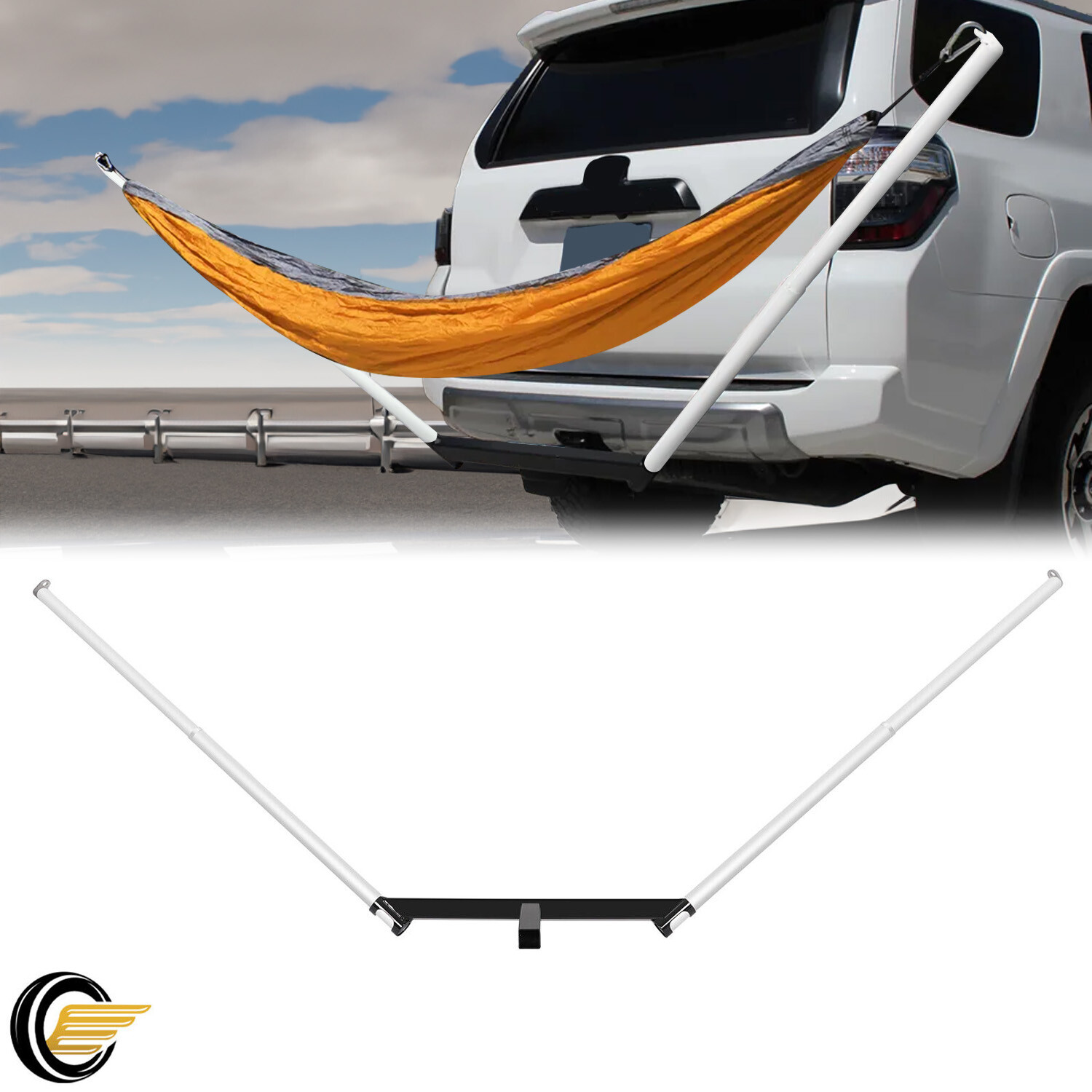 Hitch Mount Hammock Stand For All 2″ Receiver Class III & IV Trailer Hitch Stand