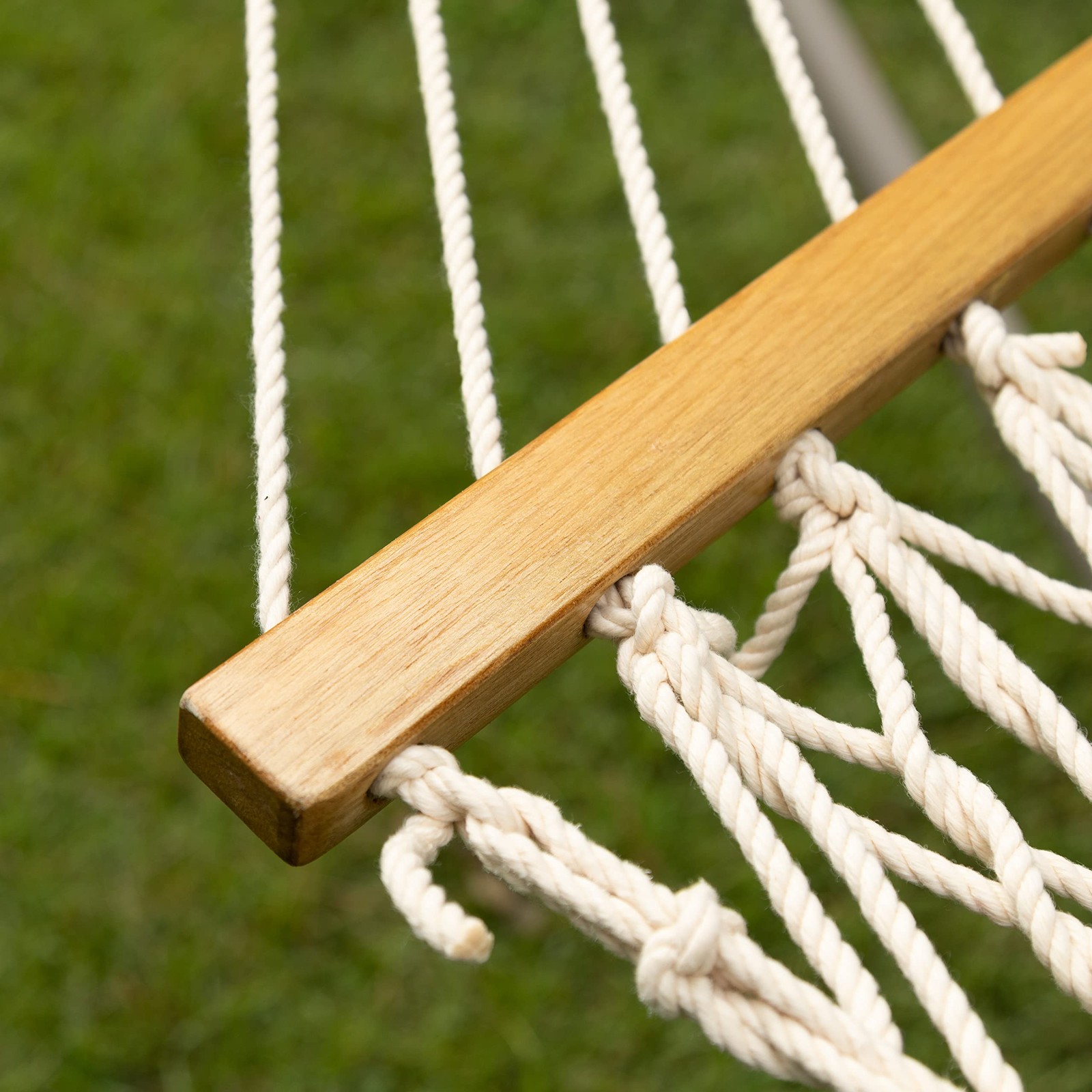 13 ft Double Traditional Hand Woven Cotton Rope Hammock – 2-Person, 450 lb