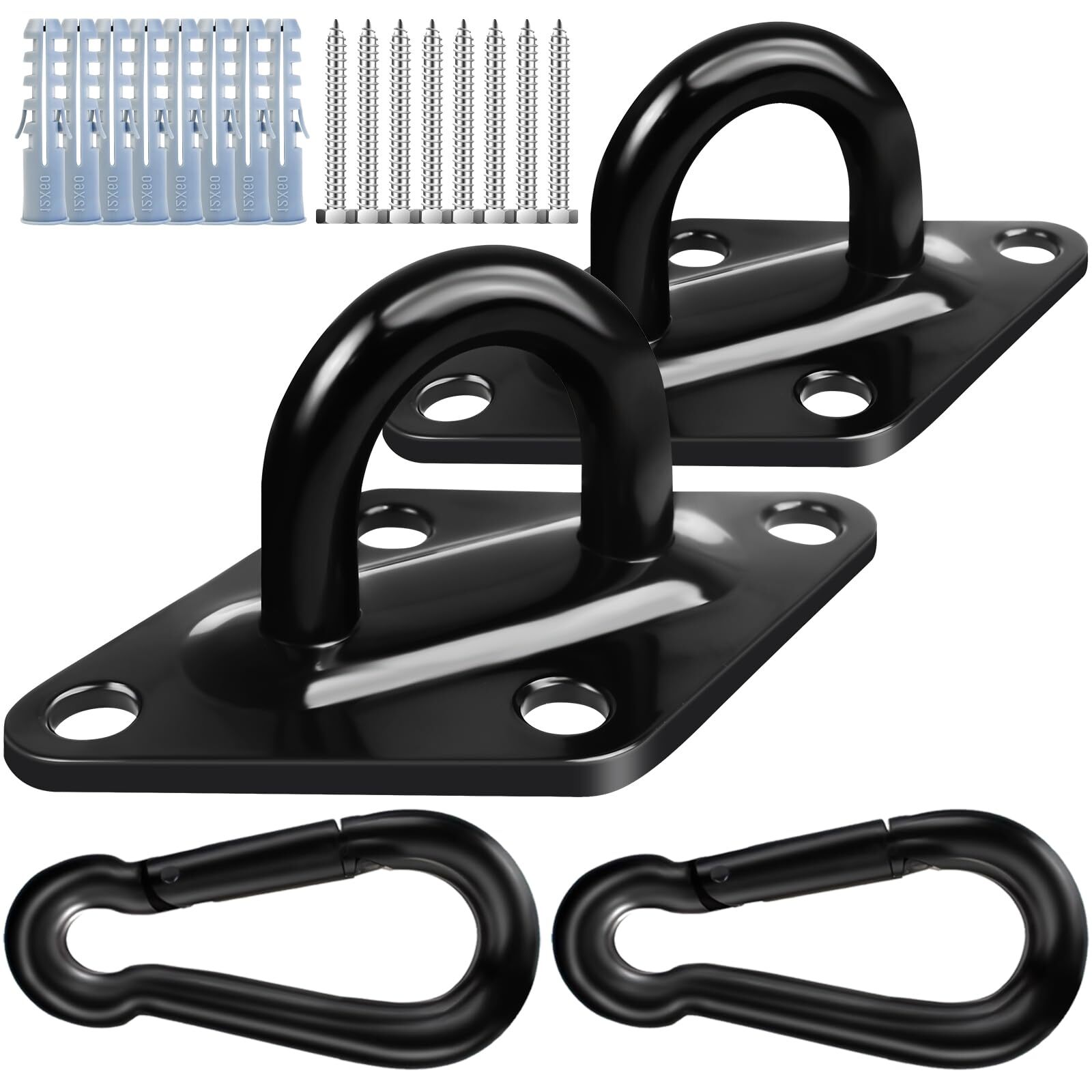 Swing Hanger 2204lbs Capacity 304 Stainless Steel M10 Eye Hooks 2 Packs