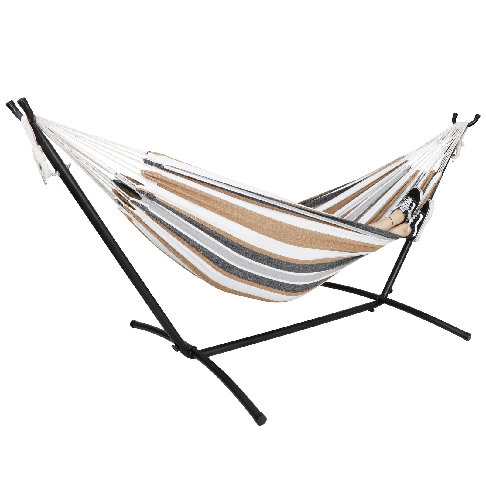 Patio Use Portable Hammock with Stand for 2 person with Carrying case Outdoor