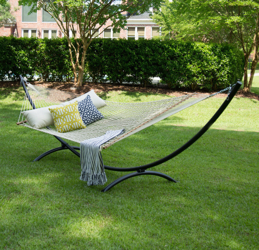 Hatteras Duracord Hammock 13ft Oatmeal 450lb w/ Chains Hooks USA Made