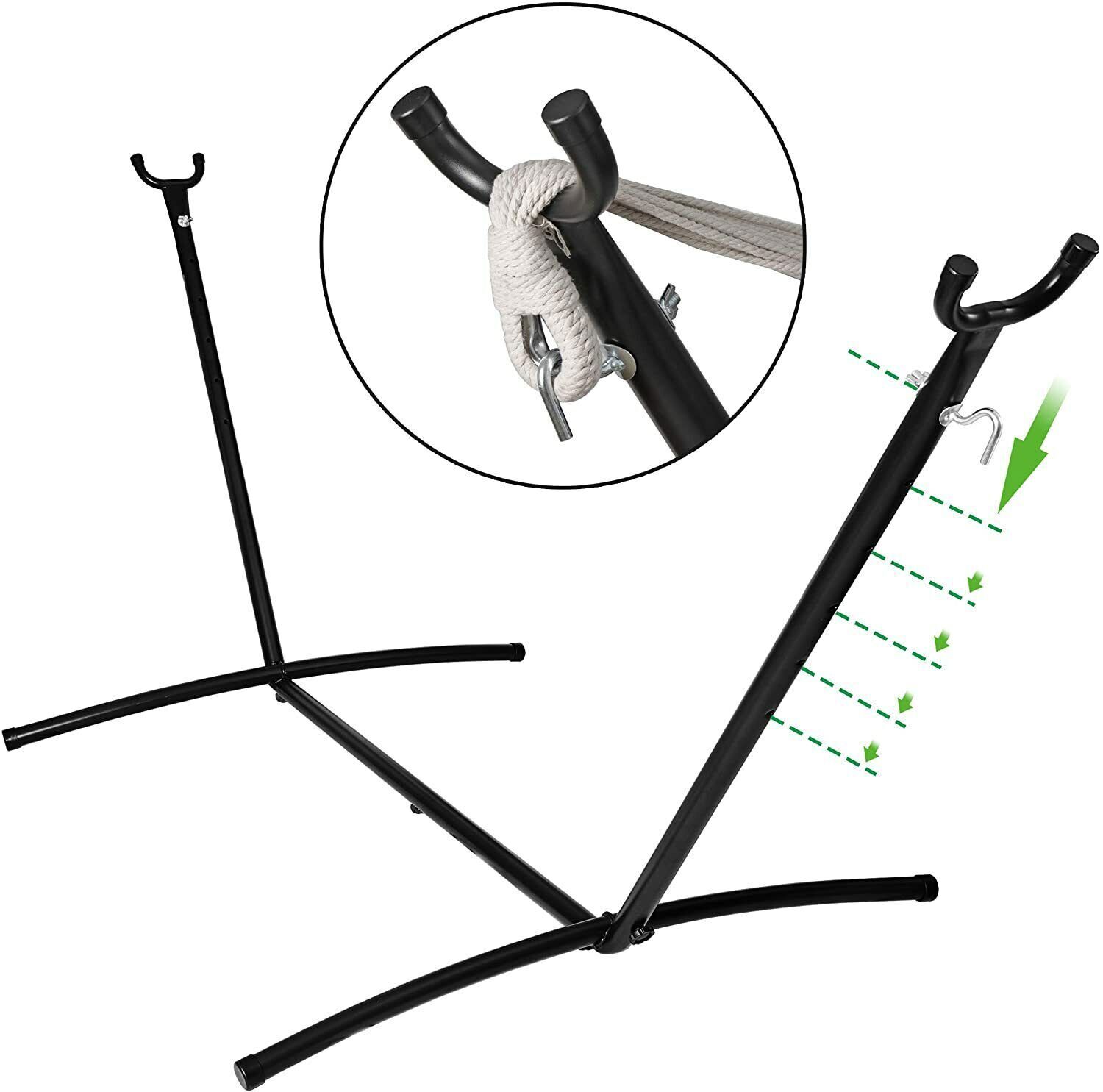Portable Hammock Stand Metal Frame for Outdoor Hammock Use 450lbs Capacity