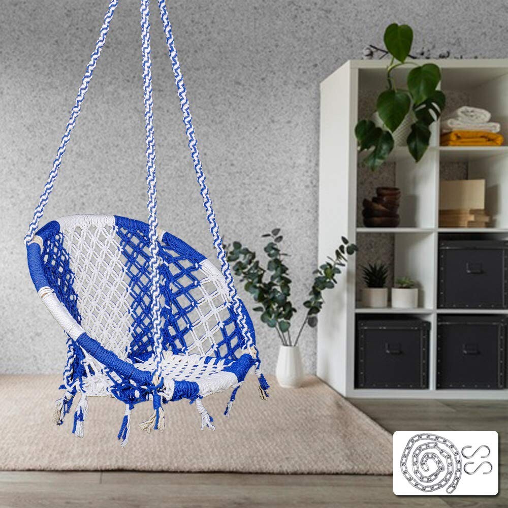 Portable Hanging Cotton Swing Relaxing Chair Jhula Adult Kid Home Decor Hammock