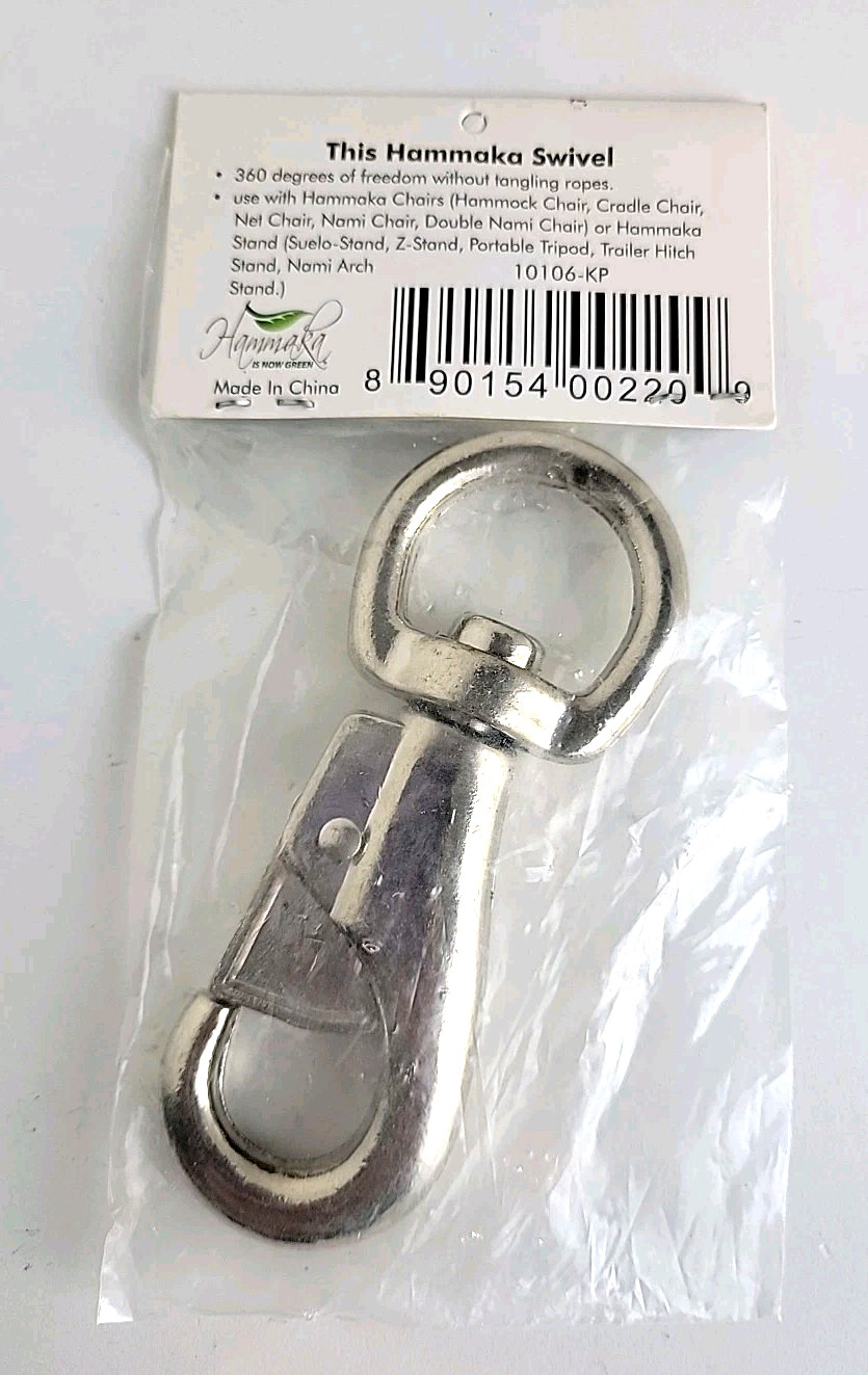 Hammaka® Chair Swivel Hook (10106-KP) 250 lbs Weight Limit – New & Sealed