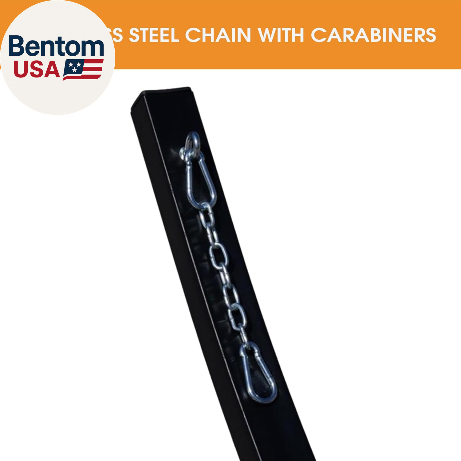 13.5 Ft Heavy Duty Steel Arc Hammock Stand with Carabiner and Chain, 2 Person We